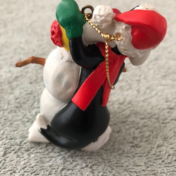 Warner Brothers Sylvester & Tweety Snowman Ornament NIB - Picture 4 of 6